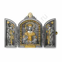 Серебряный складень Святой Константин